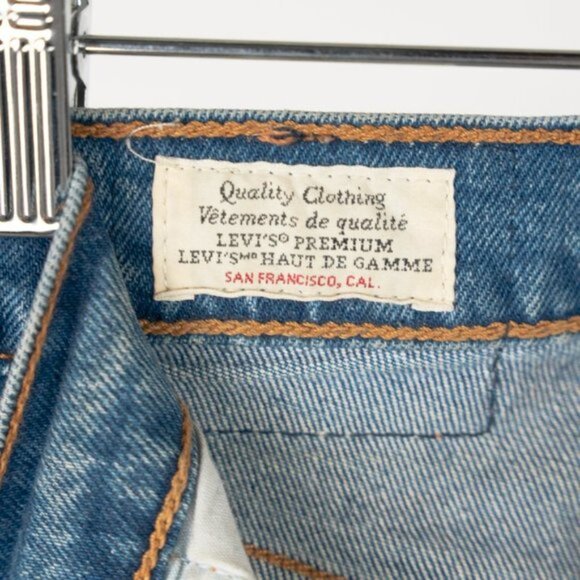 Levi's Georgie Blue Ribcage Straight Ankle Jeans - Picture 8 of 9